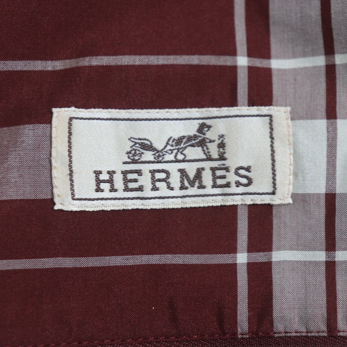 HERMES Blouson cotton Bordeaux 52