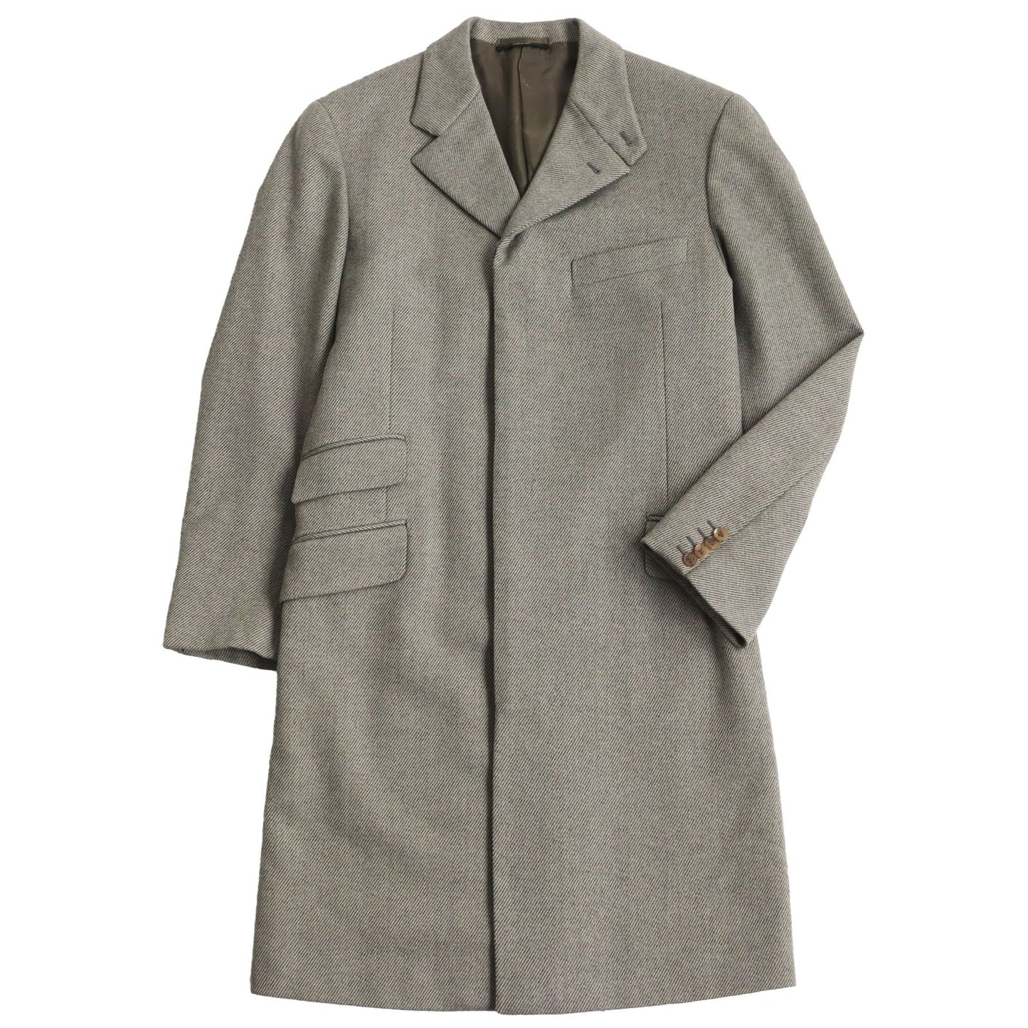 HERMES Chester coat wool Gray type 48
