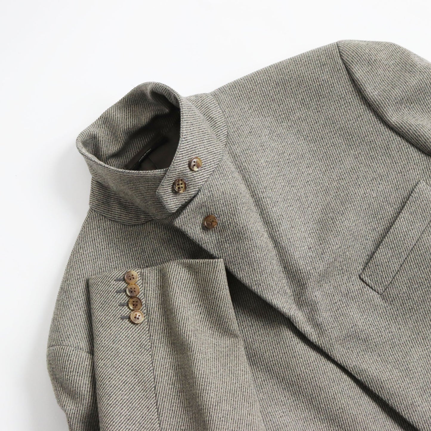 HERMES Chester coat wool Gray type 48