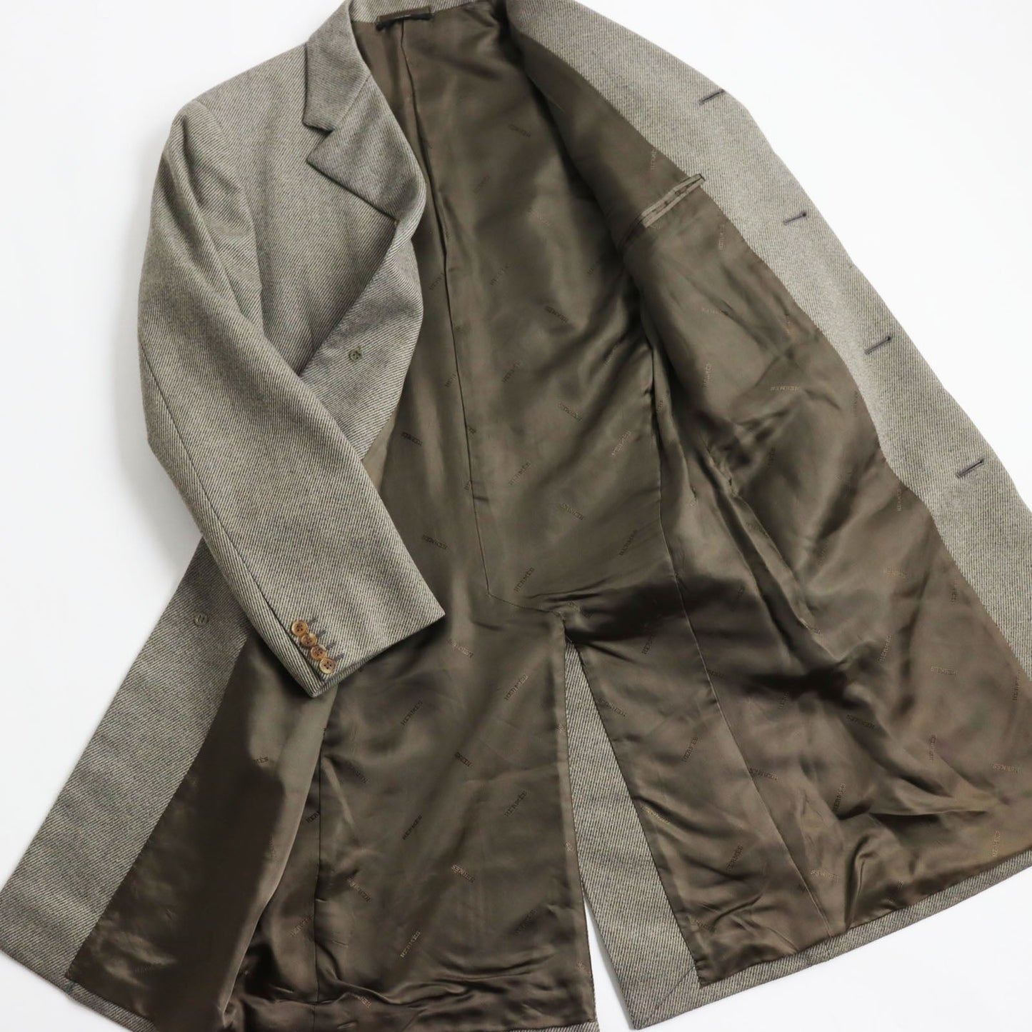 HERMES Chester coat wool Gray type 48