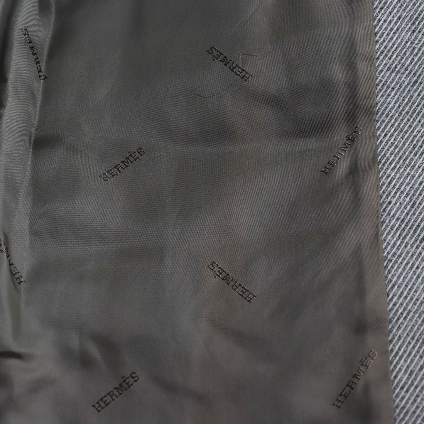 HERMES Chester coat wool Gray type 48