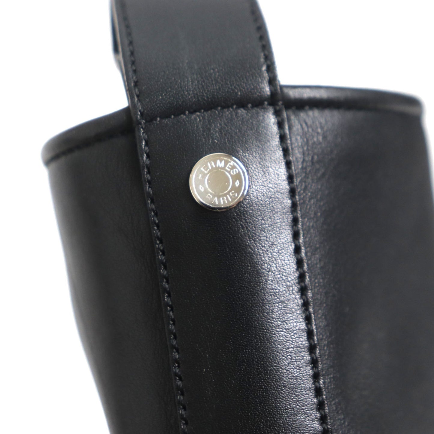 HERMES boots Main: Leather black mens 39.5 Used