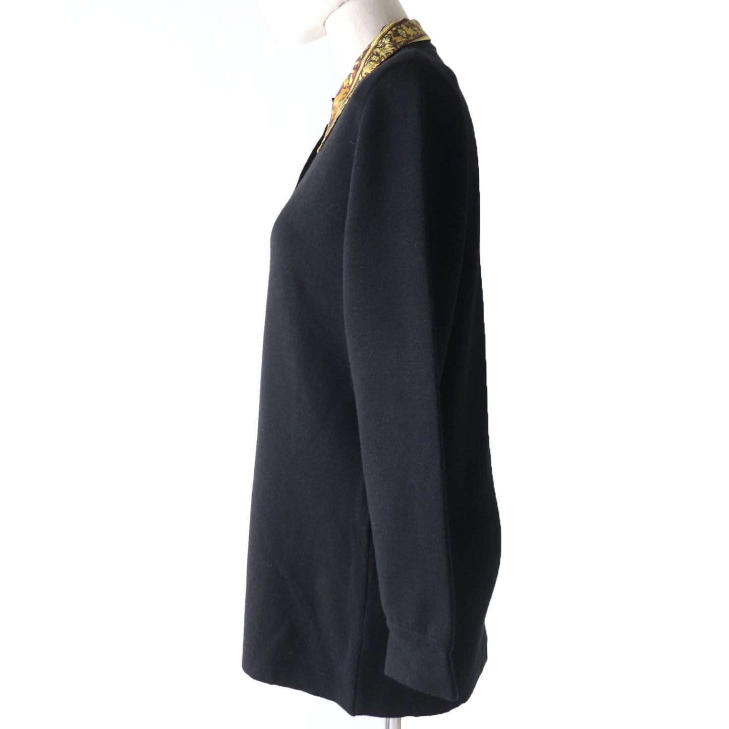 HERMES cardigan wool black S
