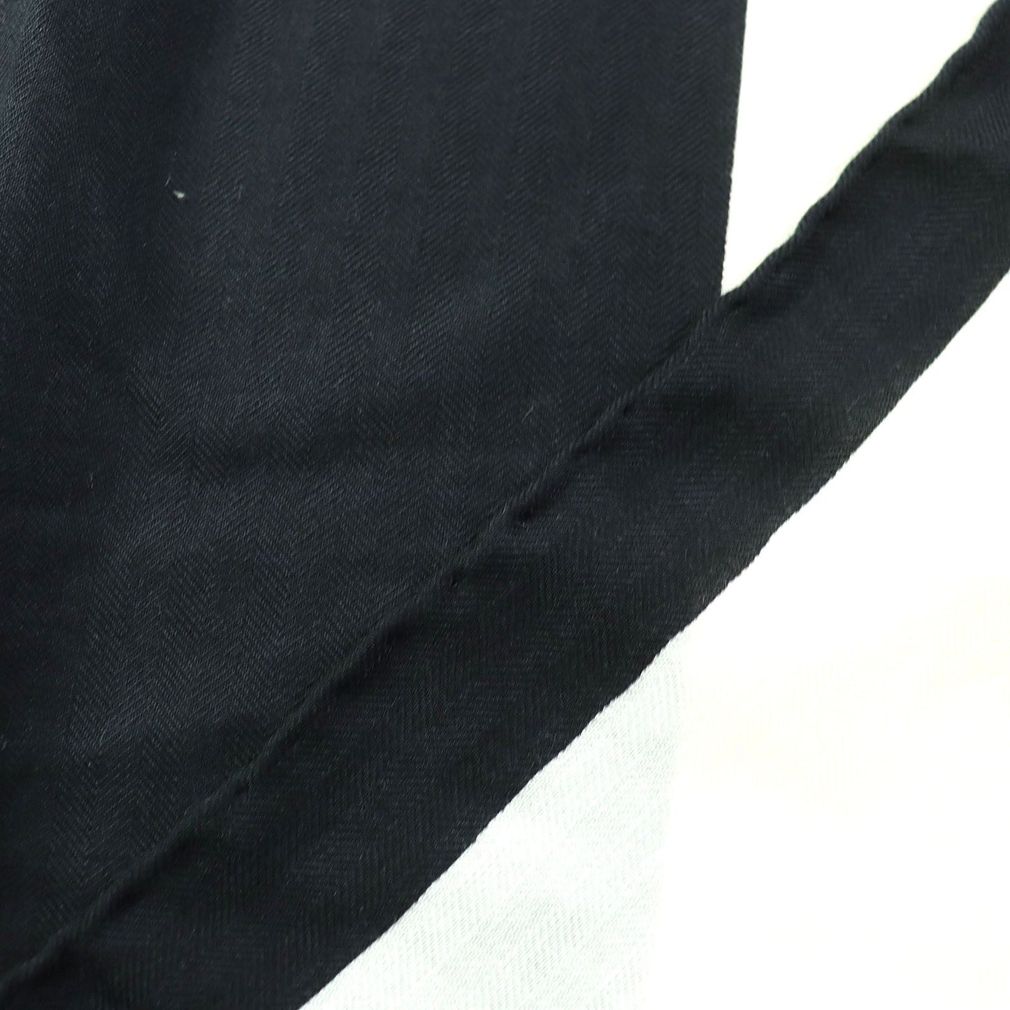 HERMES shawl cashmere Black White Khaki