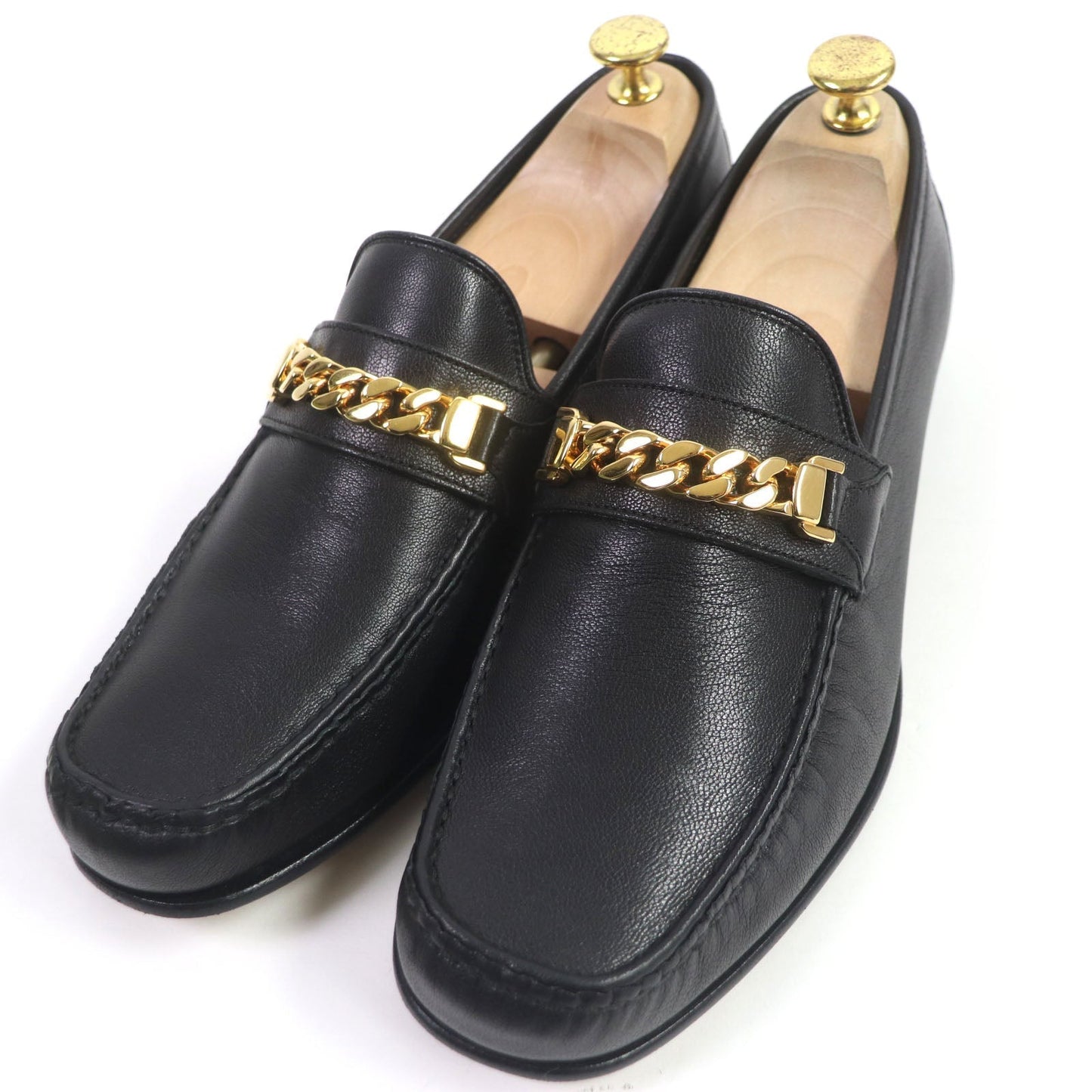 GUCCI loafers 643620 leather black 8