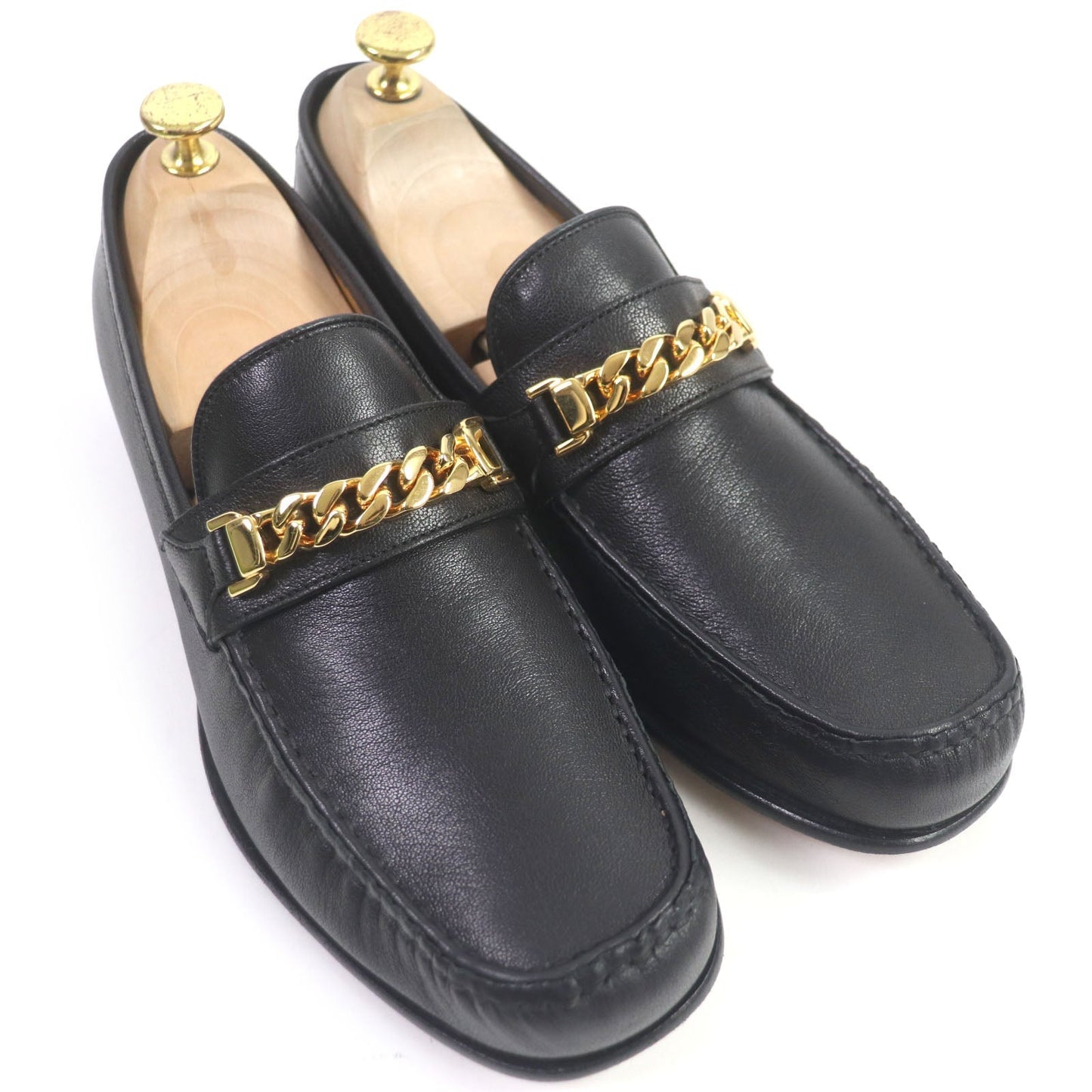 GUCCI loafers 643620 leather black 8