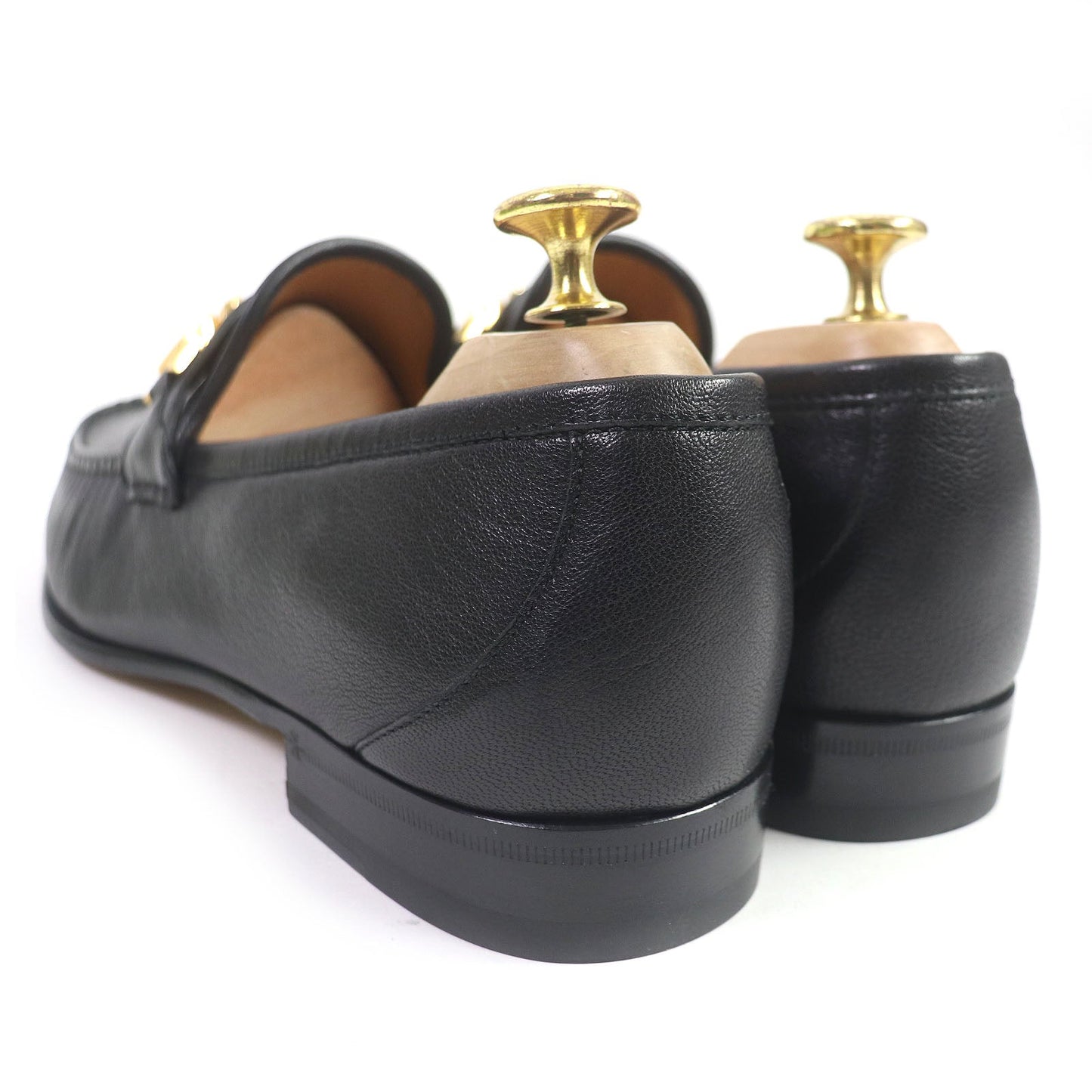 GUCCI loafers 643620 leather black 8
