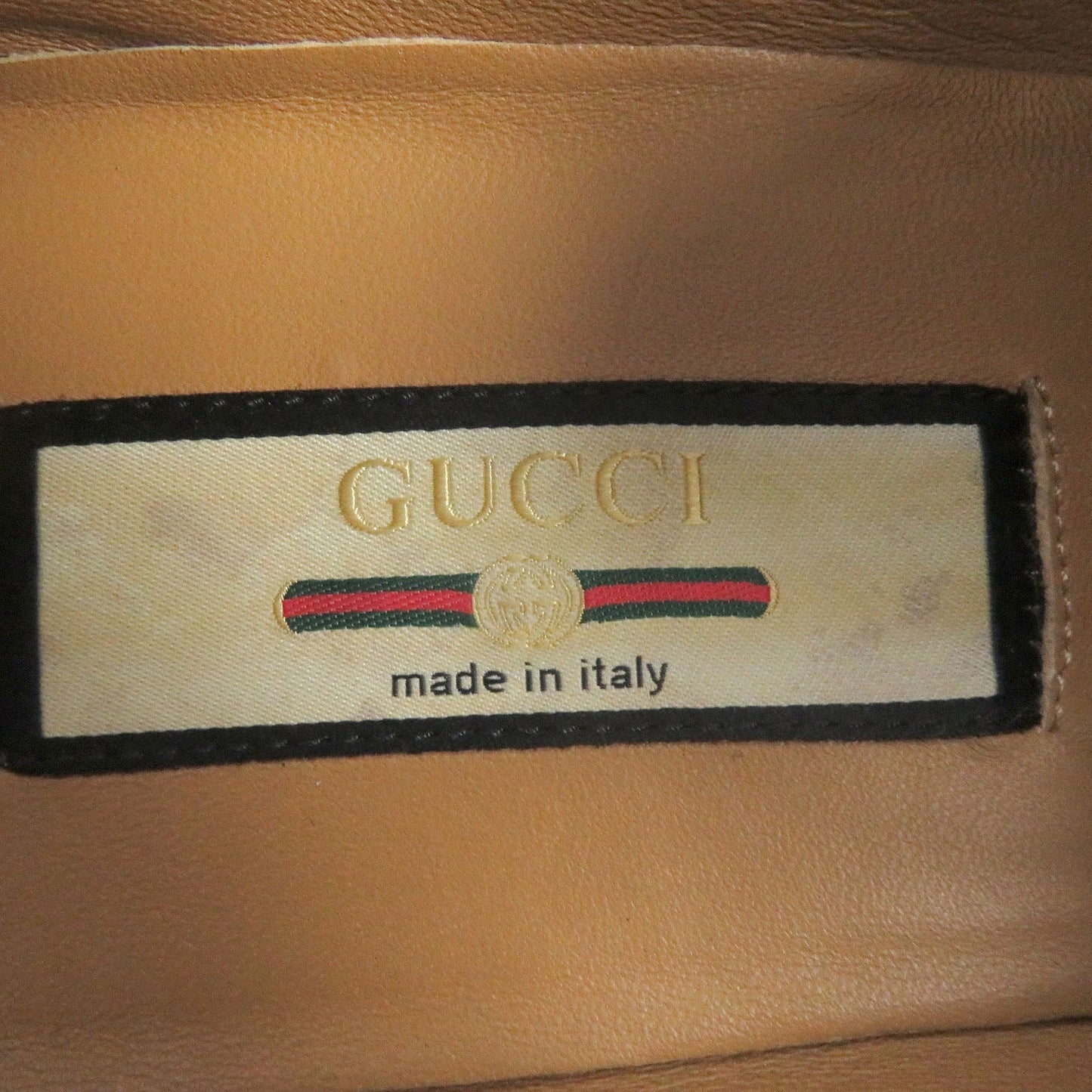 GUCCI loafers 643620 leather black 8