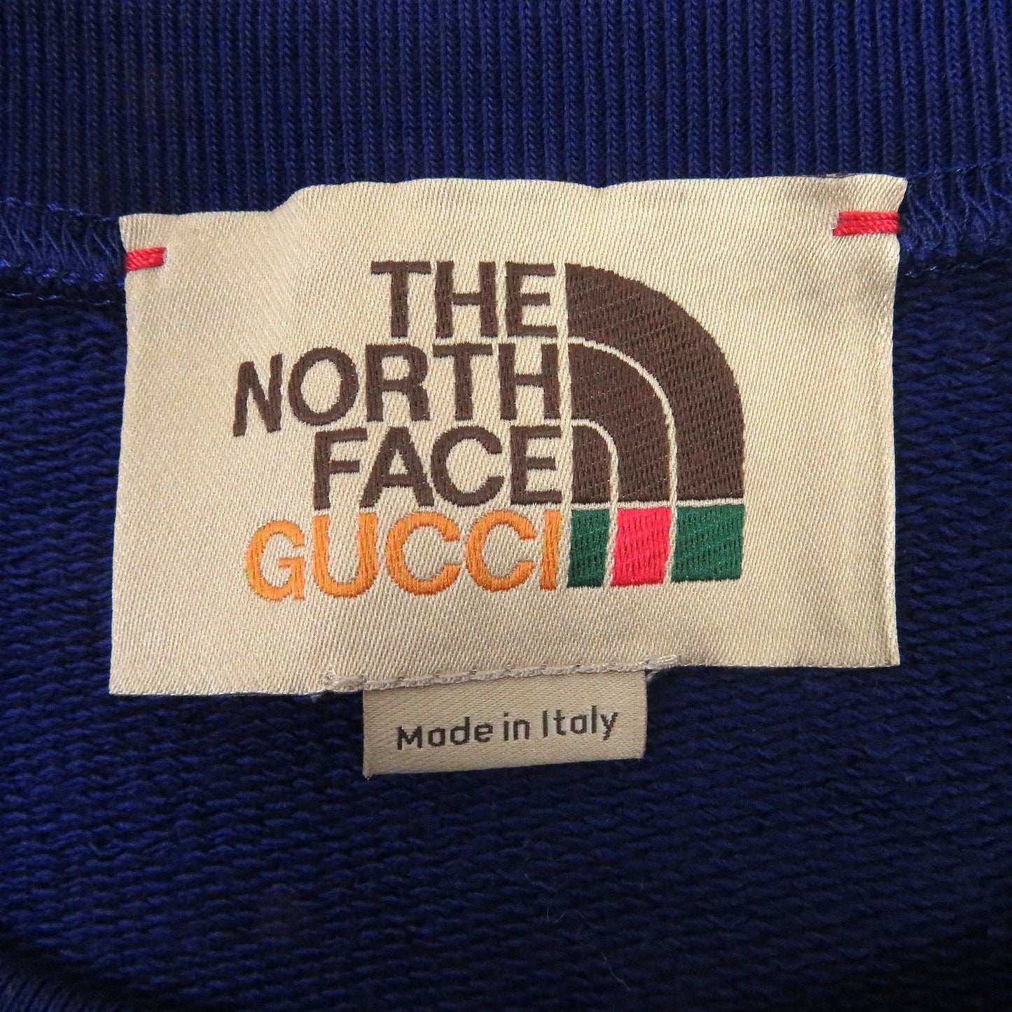 GUCCI sweat 671449 cotton Navy orange M (175/96A)
