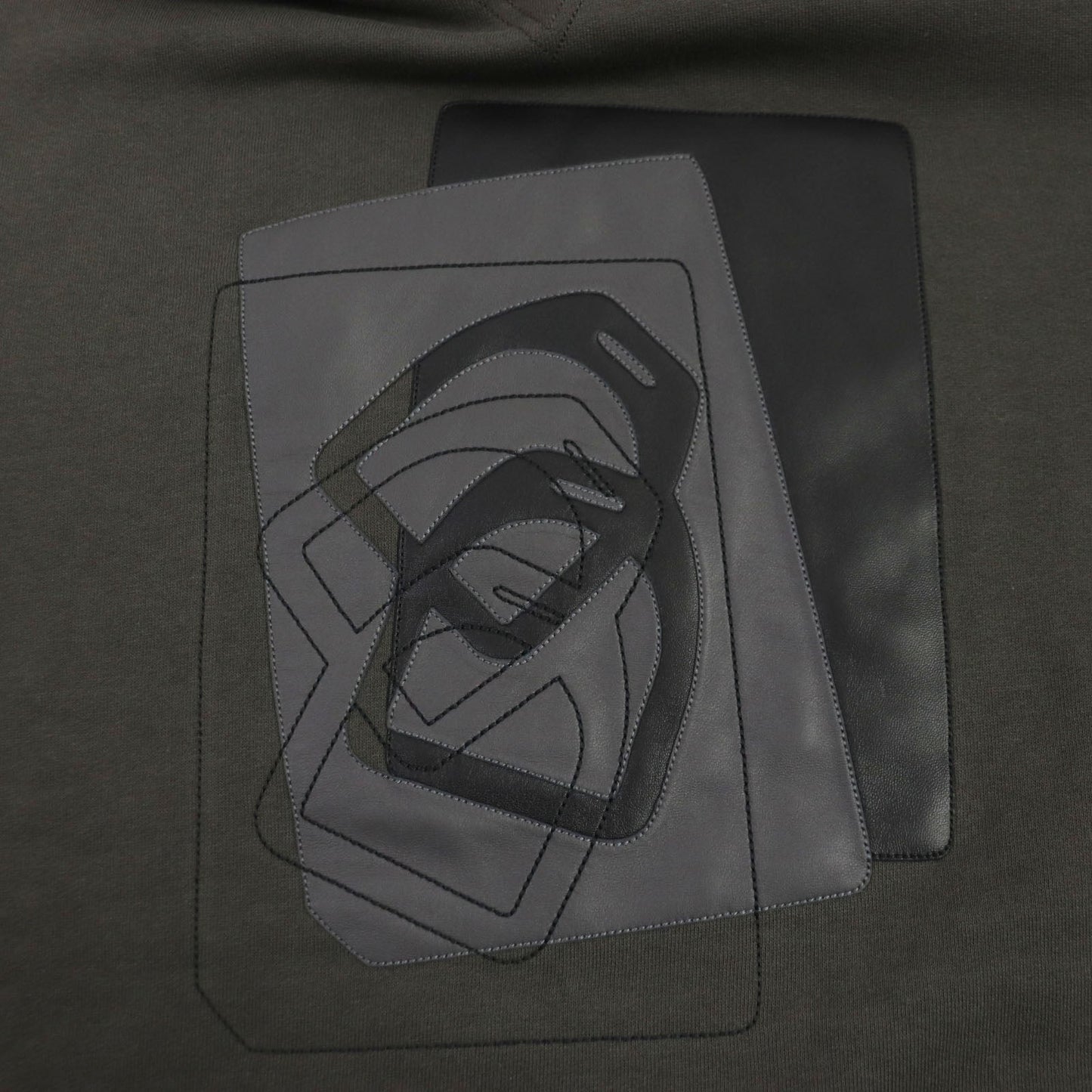 HERMES Hoodie cotton Khaki type M