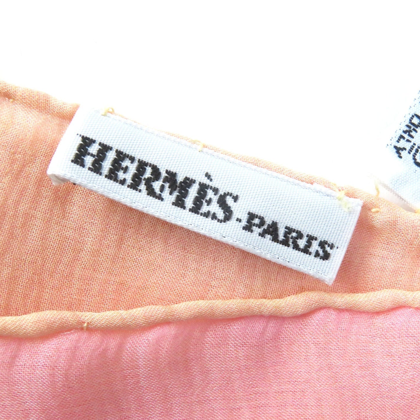 HERMES Stall silk Pink Yellow