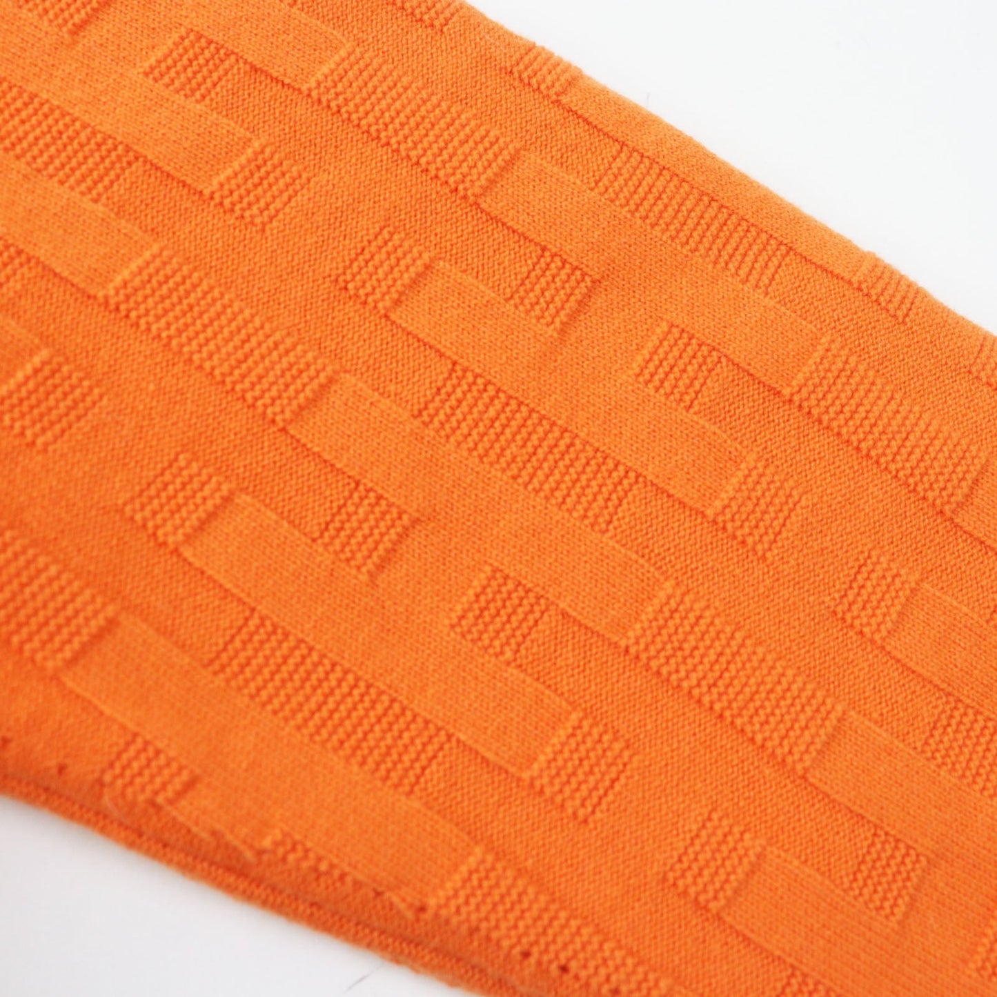 HERMES Down jacket Outer: 100% wool, Filling: 90% down, Filling: 10% feather, Lining: 100% polyester Orange Women 40 Used