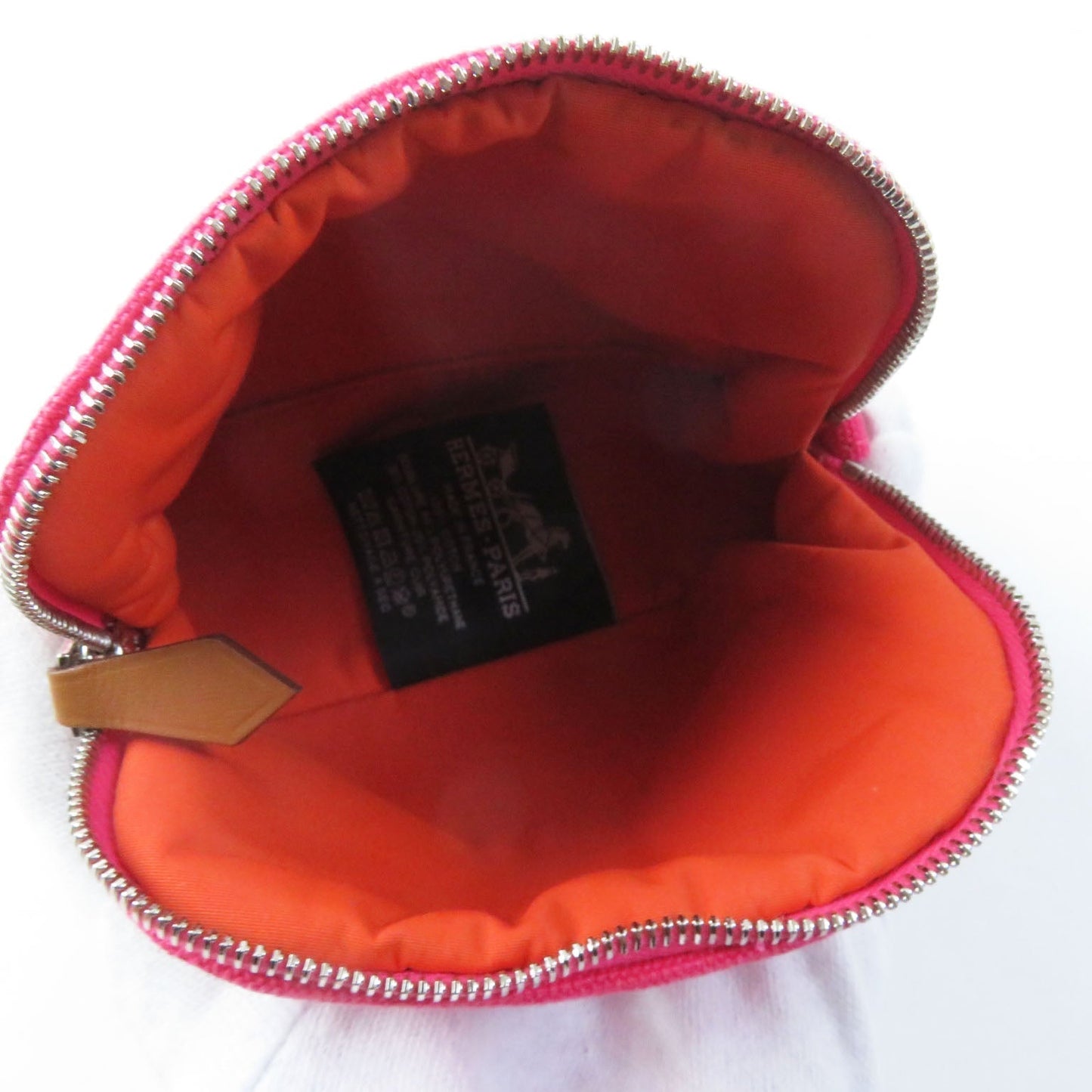 HERMES Cosmetics Pouch cotton hibiscus Boride pouch mini mini
