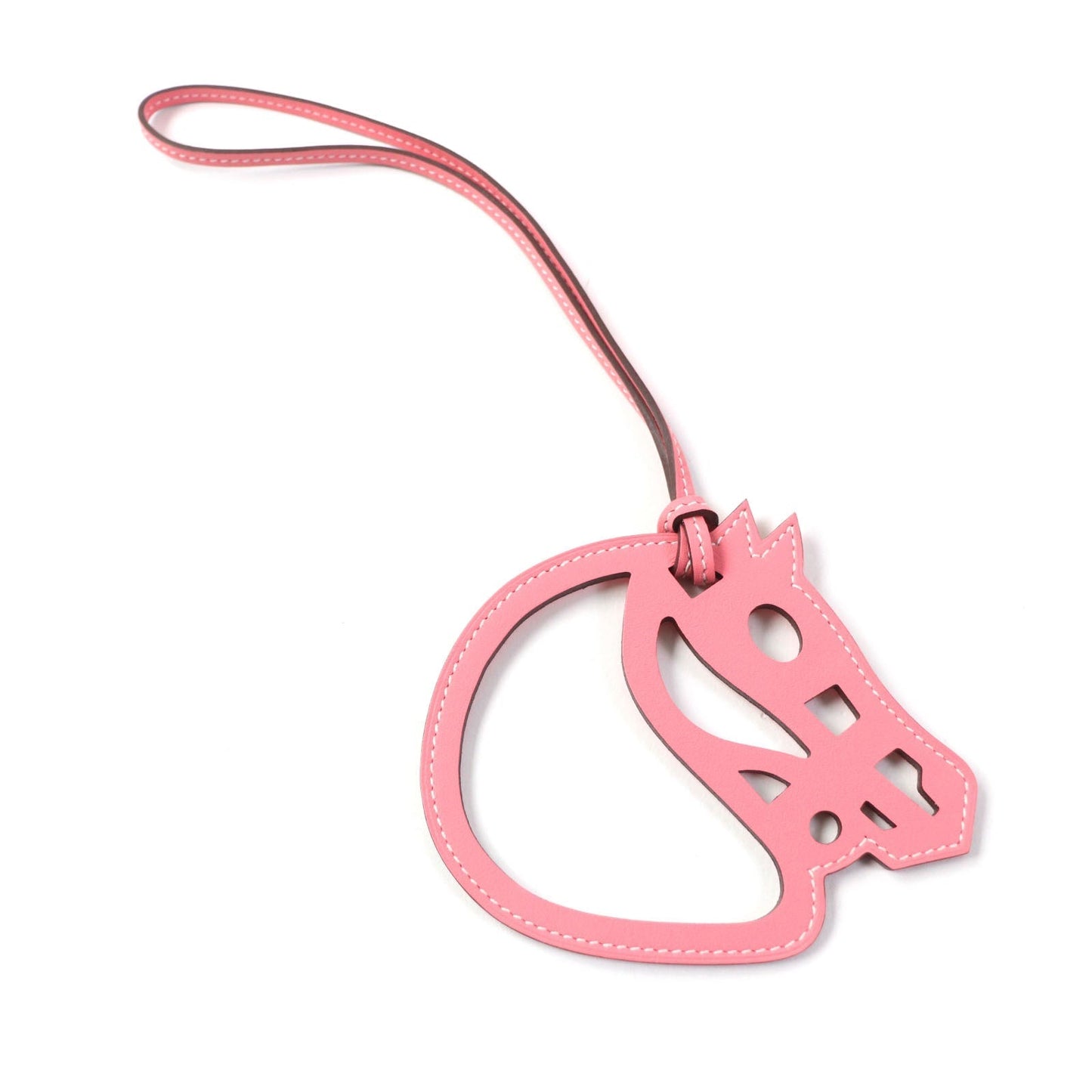 HERMES Bag charm Vaux Swift Rose azare Paddock schbar