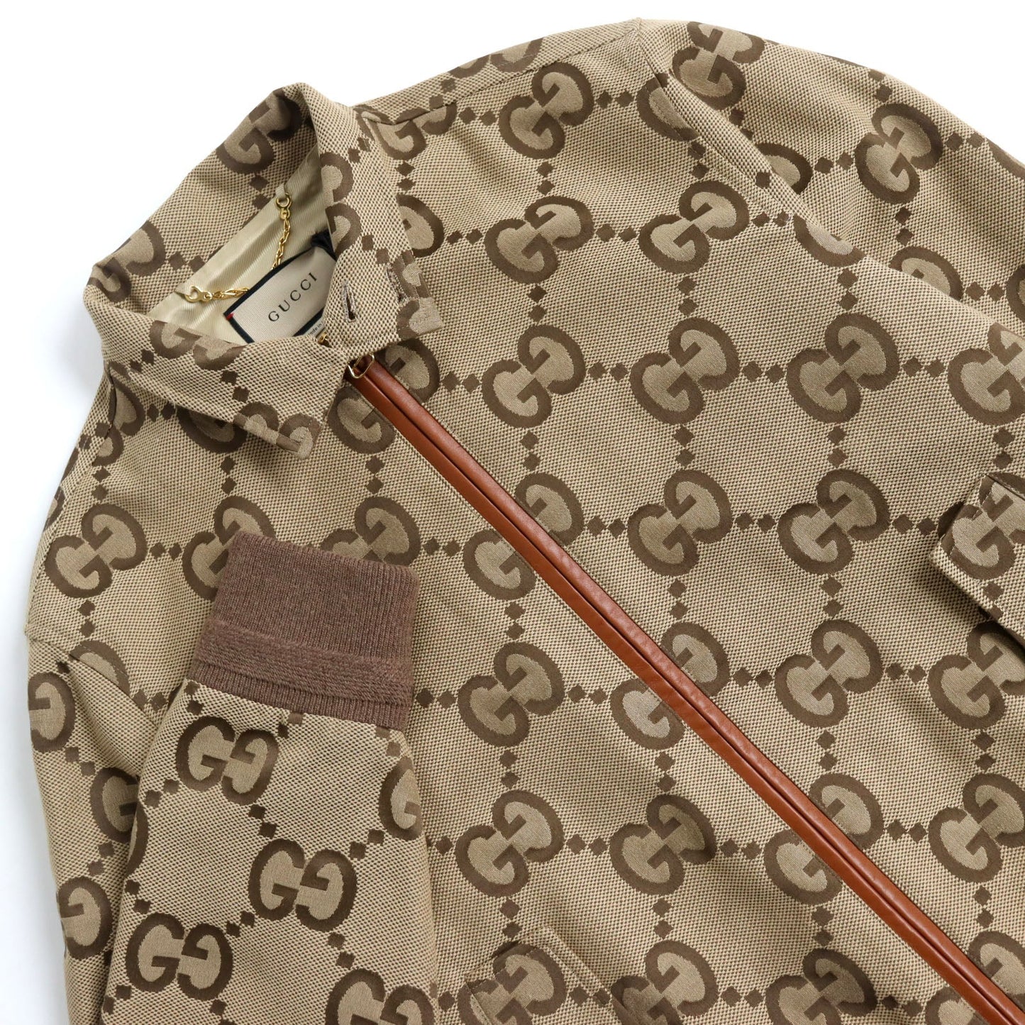 GUCCI Blouson 680812 cotton Beige brown 44