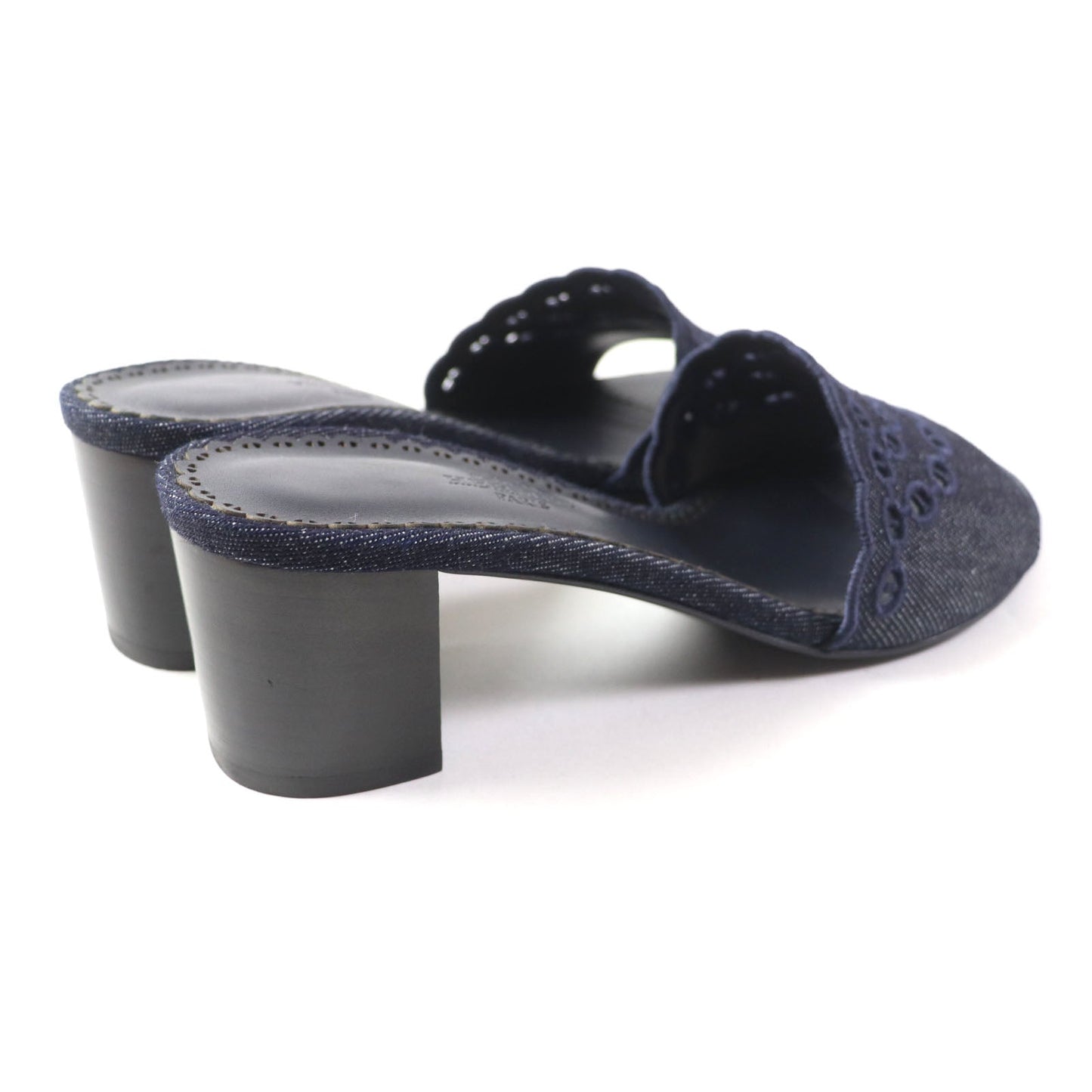HERMES Sandals denim Indigo Gladys 45 38