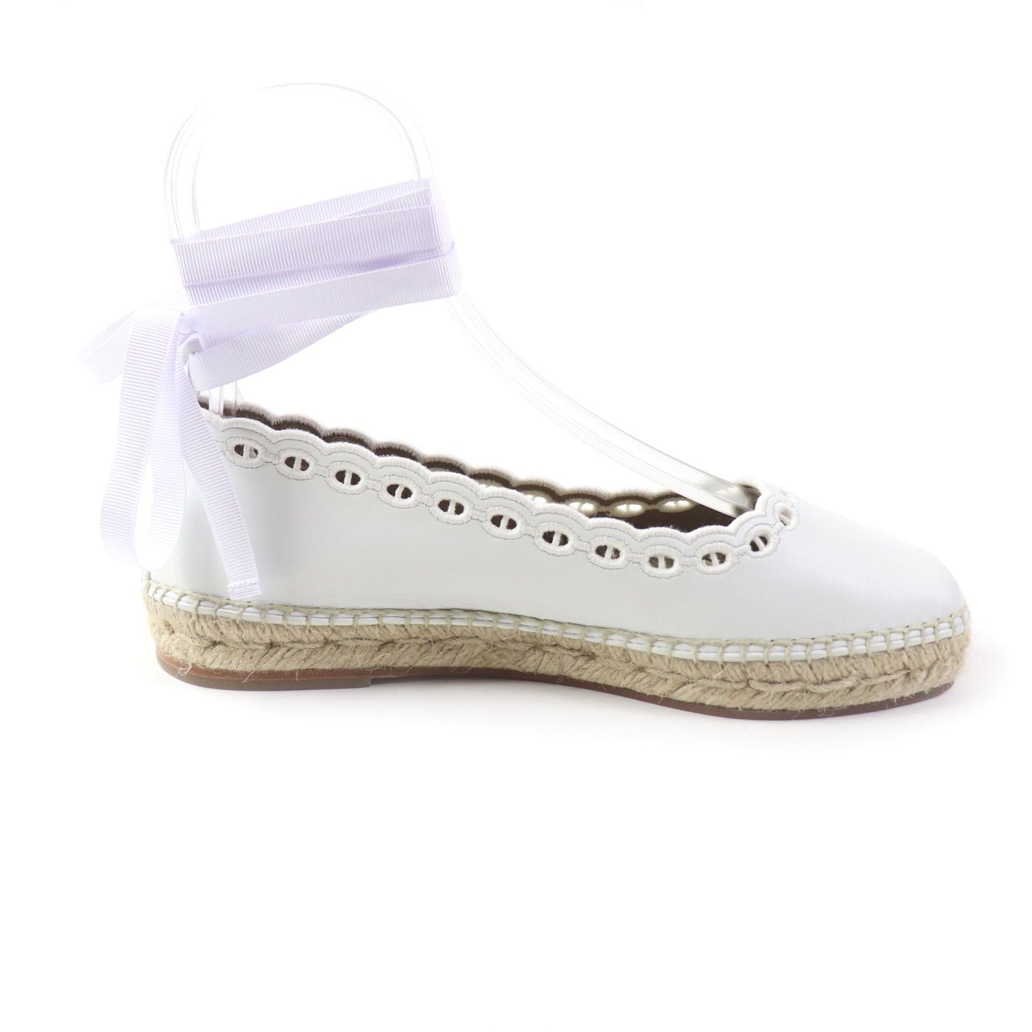 HERMES Leather shoes leather white Guapa 36