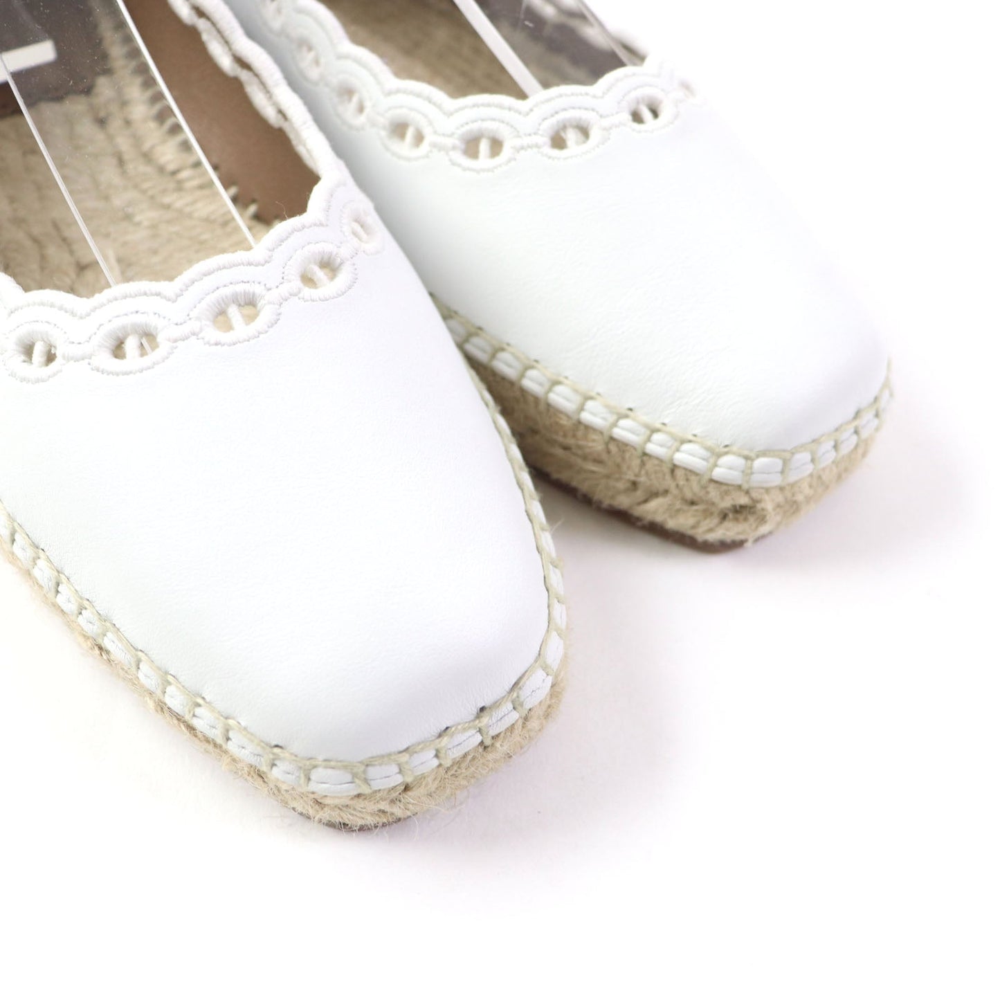 HERMES Leather shoes leather white Guapa 36