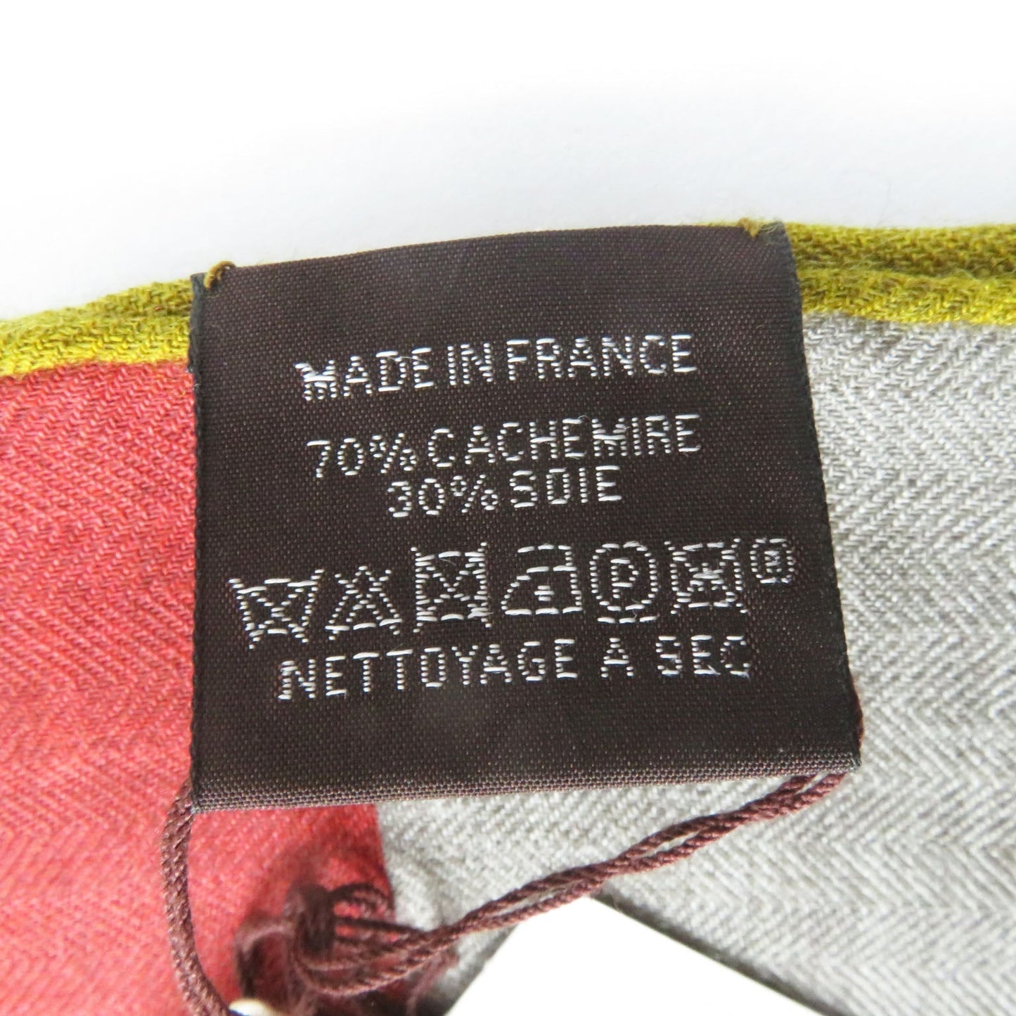 HERMES Stall cashmere Multi Rectangle Sangles en Zigzag