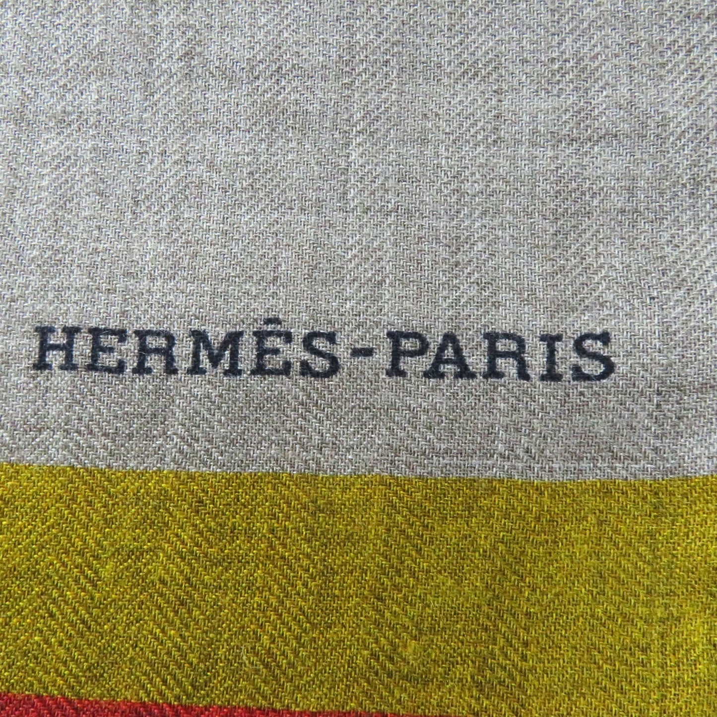 HERMES Stall cashmere Multi Rectangle Sangles en Zigzag