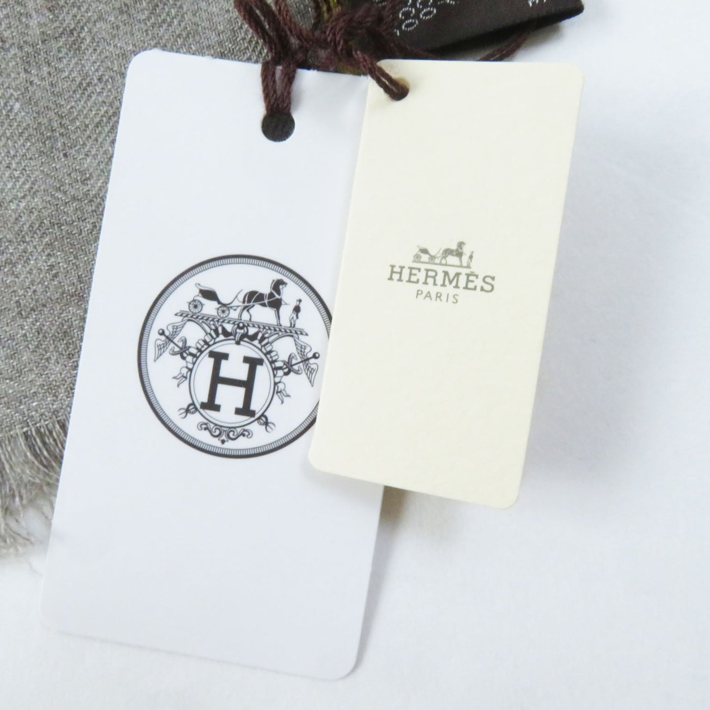 HERMES Stall cashmere Multi Rectangle Sangles en Zigzag