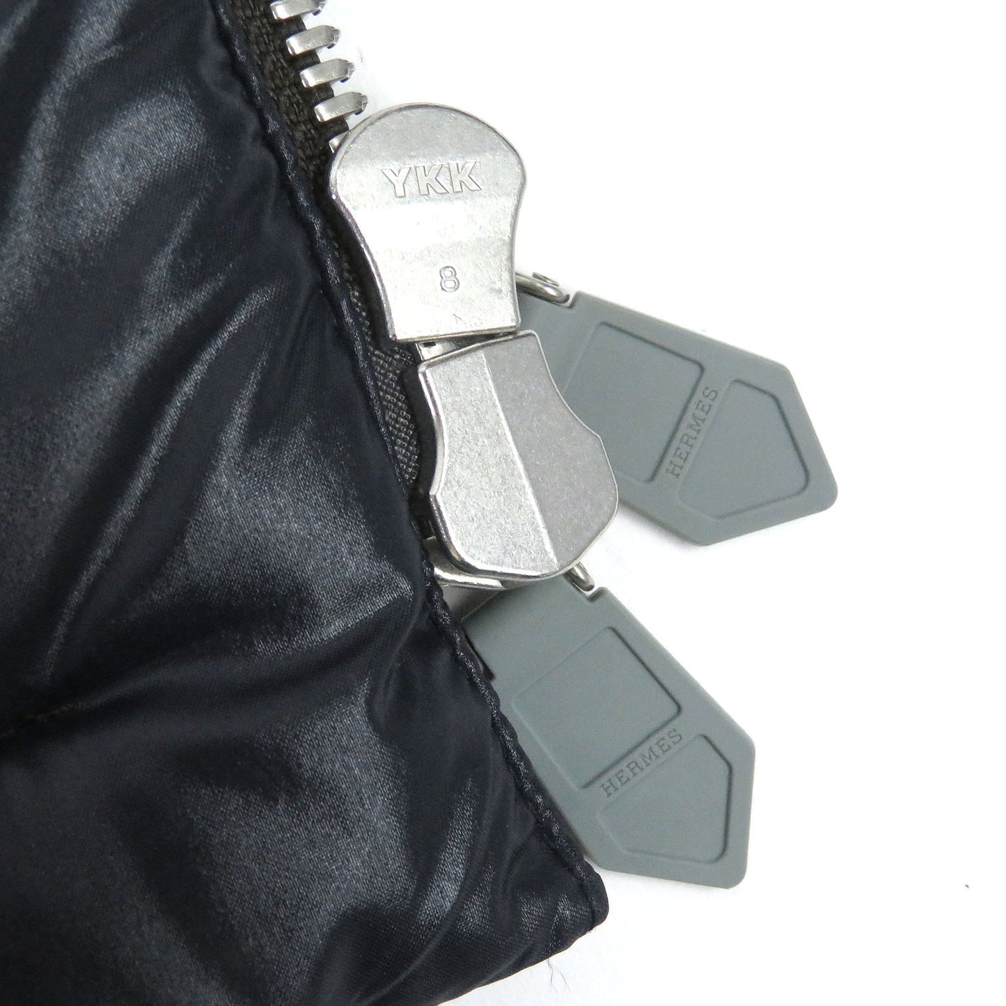 HERMES Down vest Nylon Brown type 50