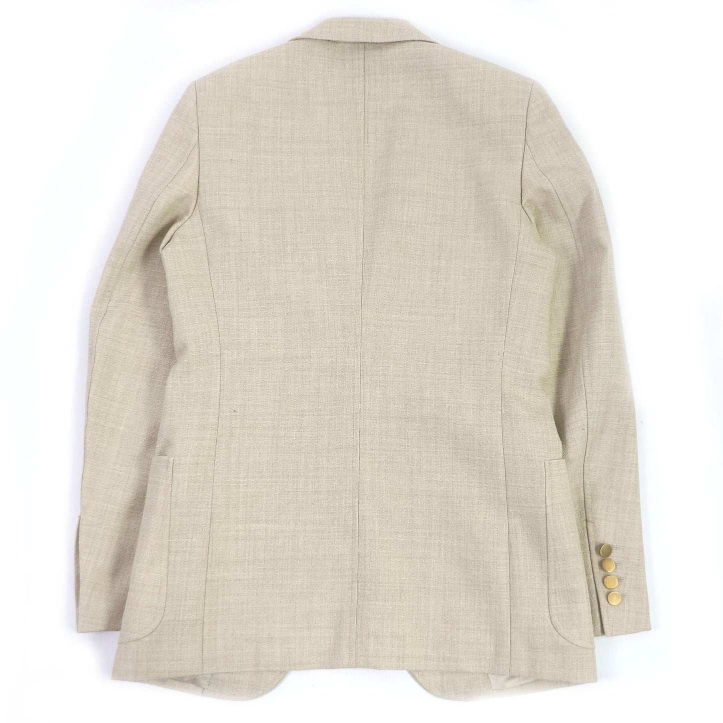 GUCCI tailored jacket 623122 Outer: 100% wool, Lining: 100% rayon light beige mens 44 Used