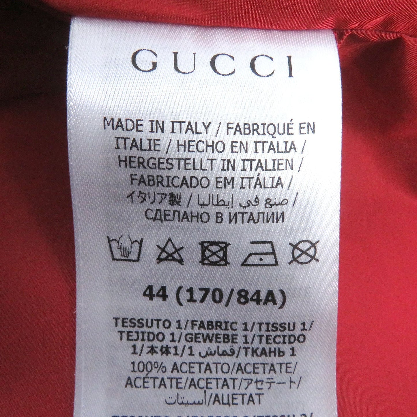 GUCCI Mountain Hoodie 691429 acetate multicolor 44