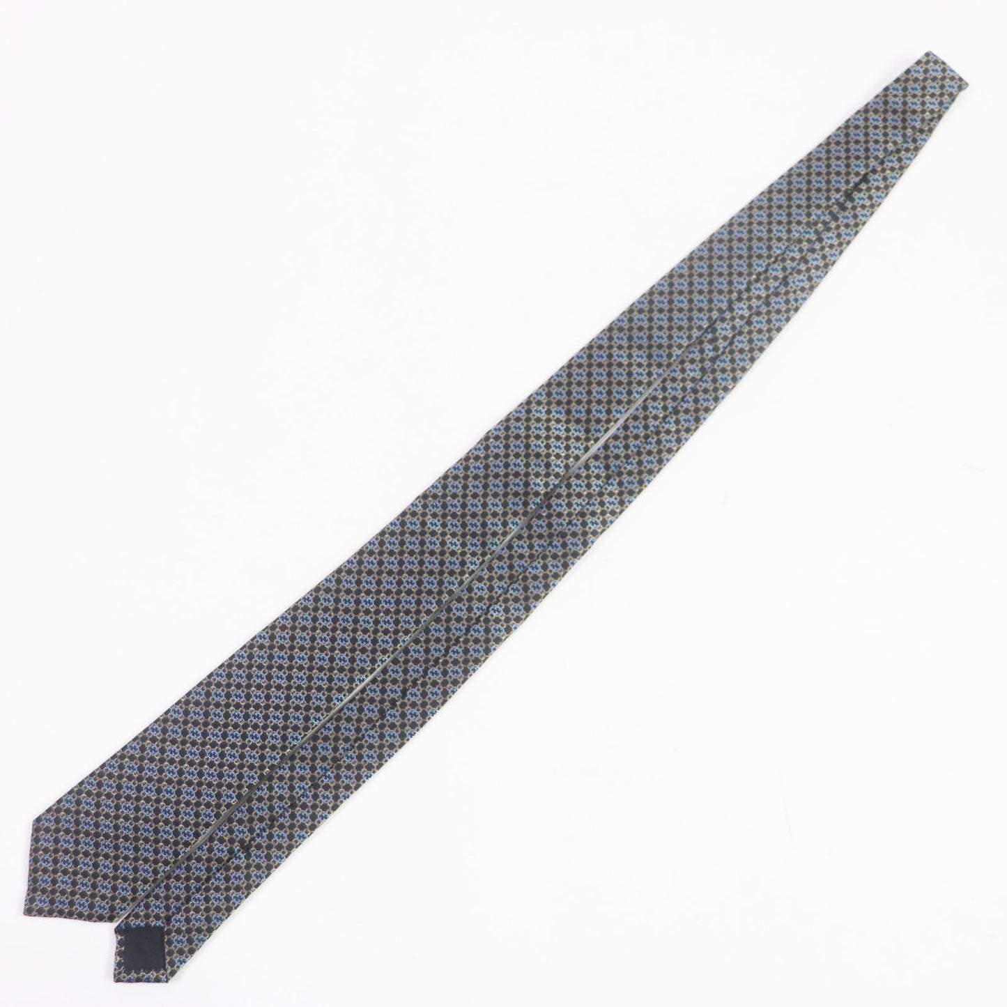 GUCCI tie 351796 silk Black Gold Blue