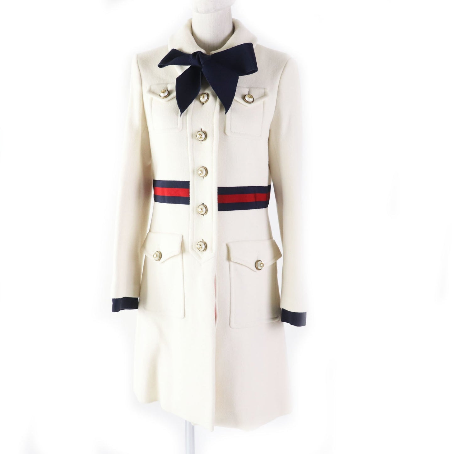 GUCCI coat 448610 wool white 40