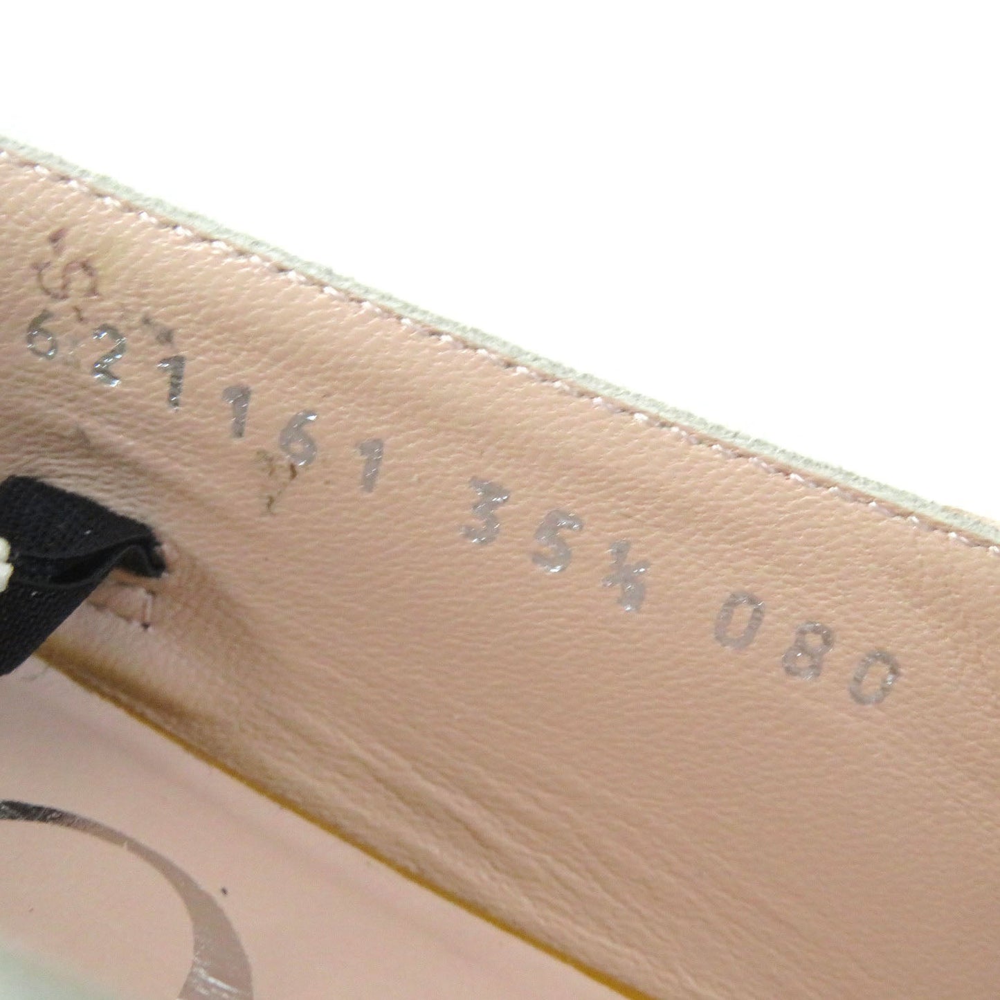 GUCCI pumps 621161 leather Ivory 35 1/2
