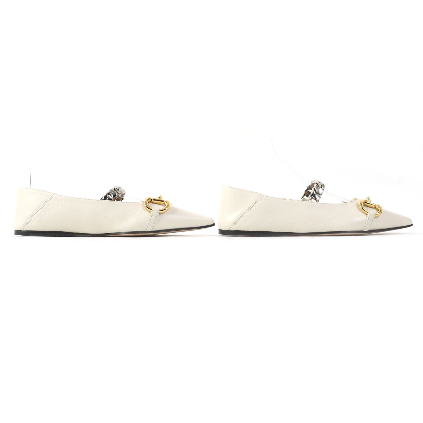 GUCCI pumps 621161 leather Ivory 35 1/2