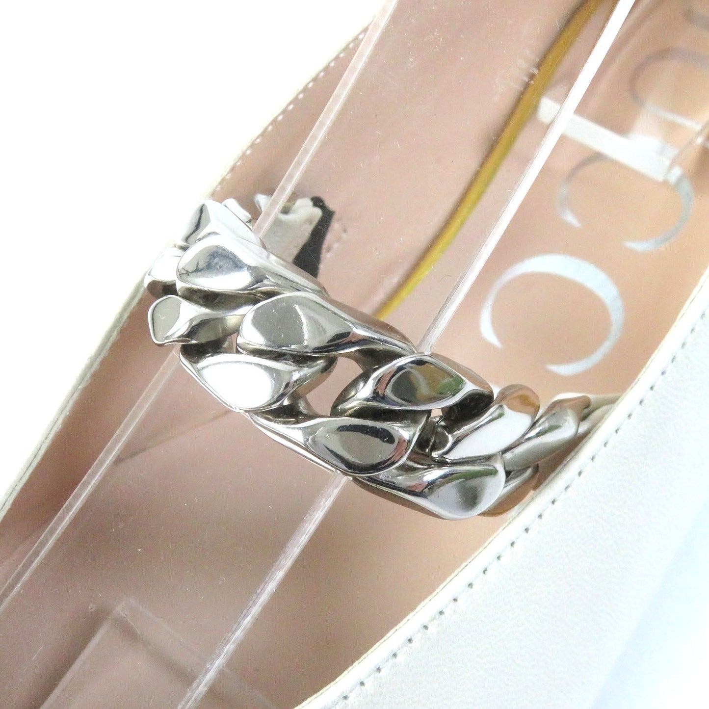 GUCCI pumps 621161 leather Ivory 35 1/2