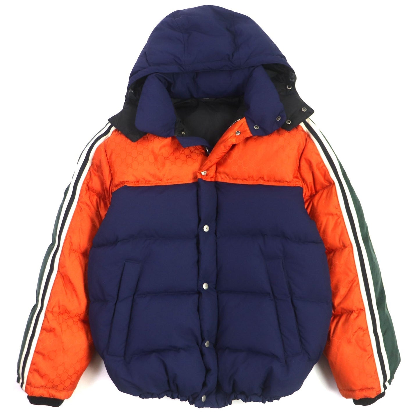 GUCCI Down jacket 598728 nylon Orange navy mens 46 Used