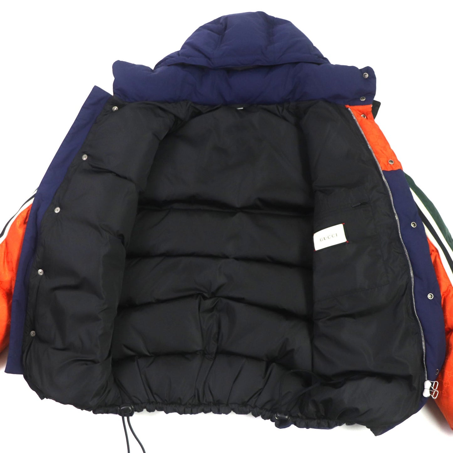 GUCCI Down jacket 598728 nylon Orange navy mens 46 Used