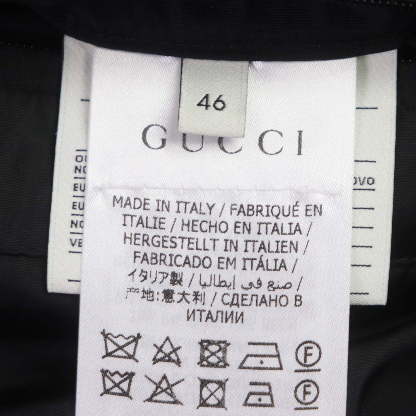 GUCCI Down jacket 598728 nylon Orange navy mens 46 Used