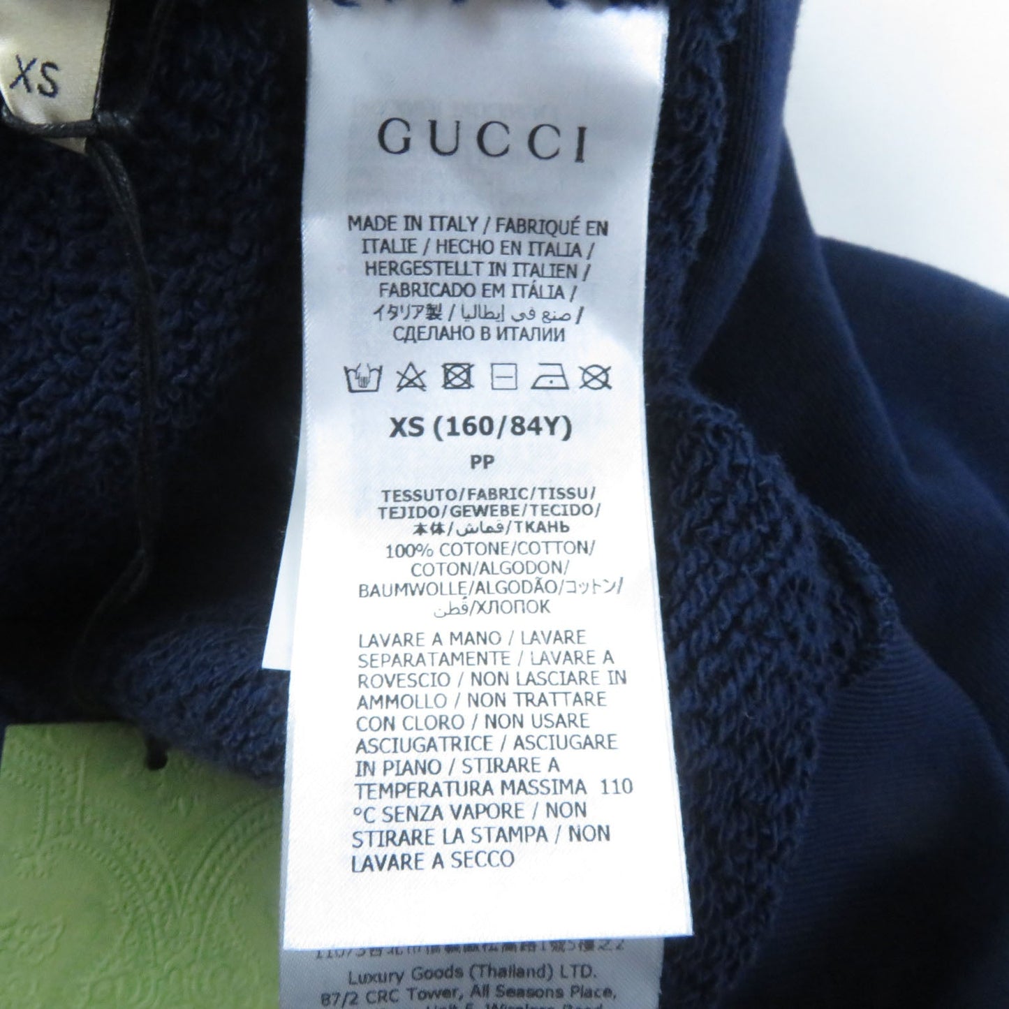 GUCCI Hoodie 717427 cotton Navy XS (160/84Y)