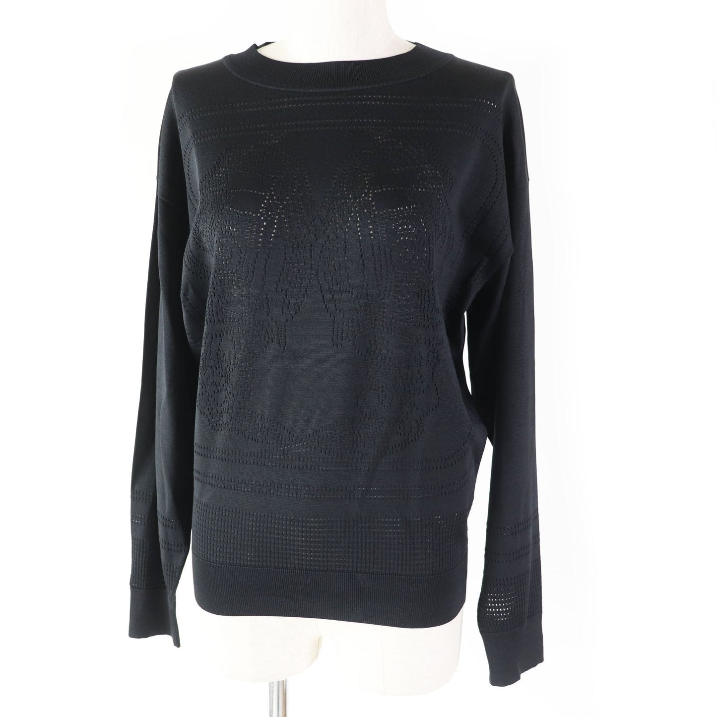 HERMES knit 3E2618D9 silk black BRIDES de GALA Ceremony Bridle 36