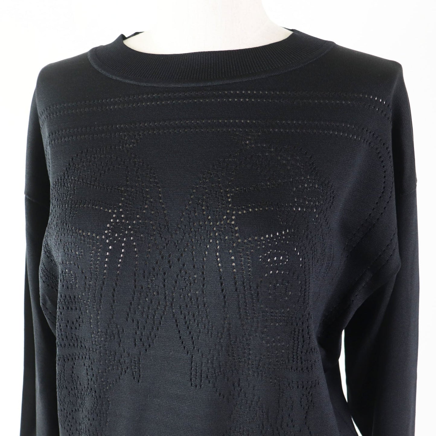 HERMES knit 3E2618D9 silk black BRIDES de GALA Ceremony Bridle 36