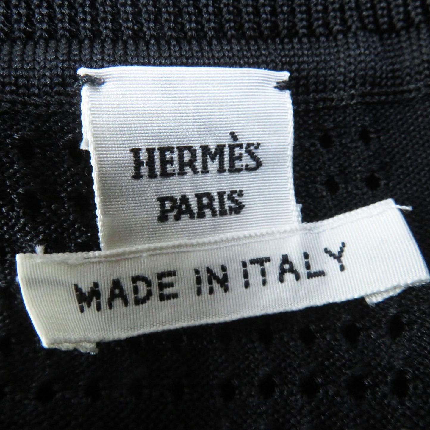 HERMES knit 3E2618D9 silk black BRIDES de GALA Ceremony Bridle 36