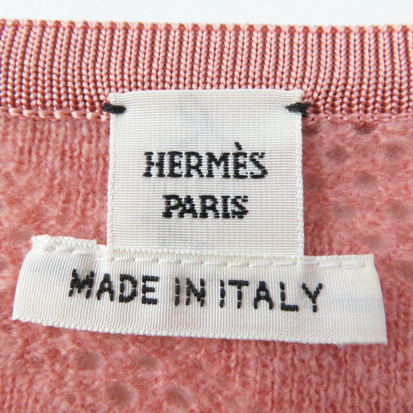 HERMES knit 2H2618DC wool pink 42