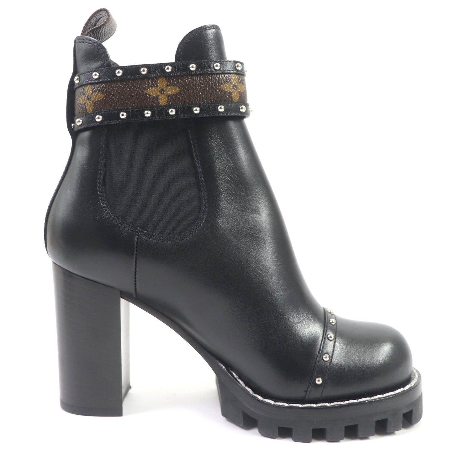 LOUIS VUITTON Ankle boots Main: Leather black Star trail line Women 36 Used