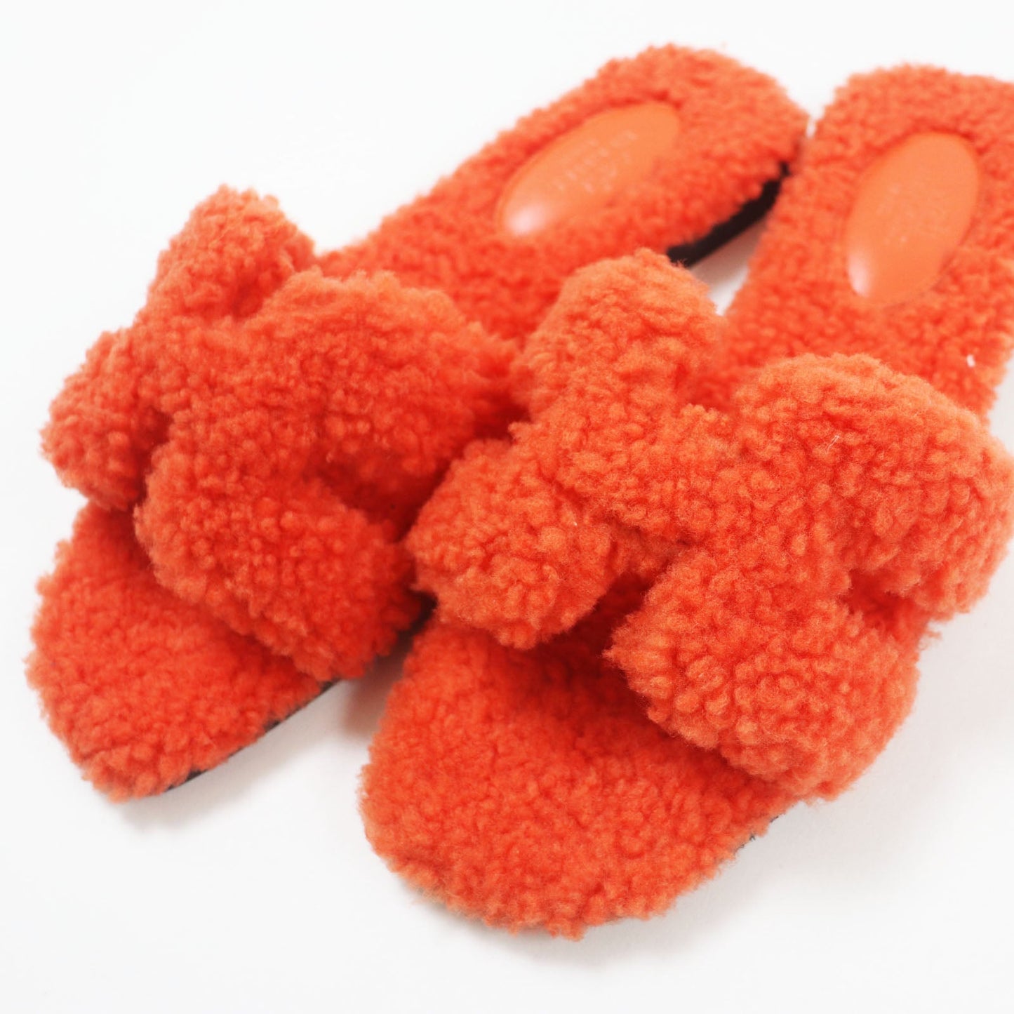 HERMES Sandals H212178Z Ramfer Orange Oran 36.5