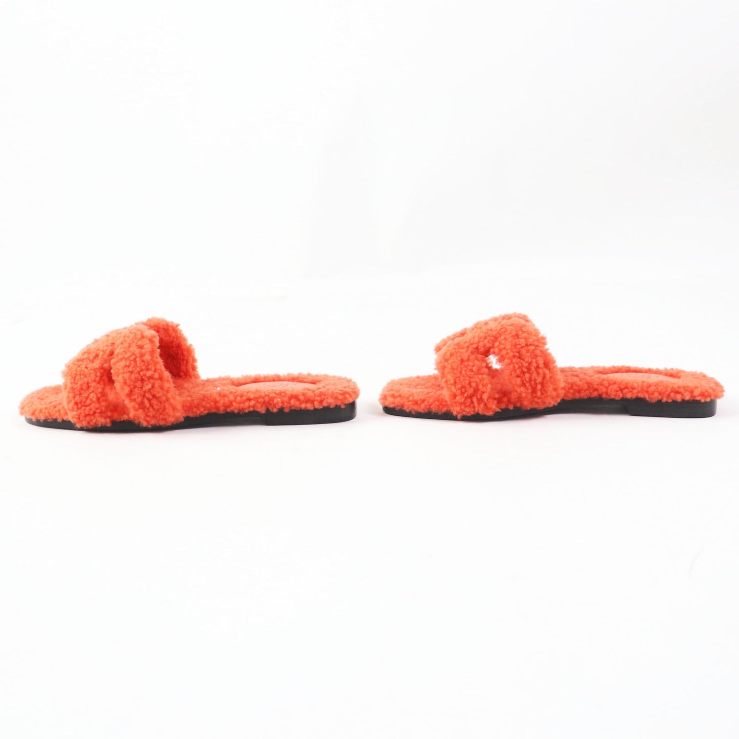 HERMES Sandals H212178Z Ramfer Orange Oran 36.5