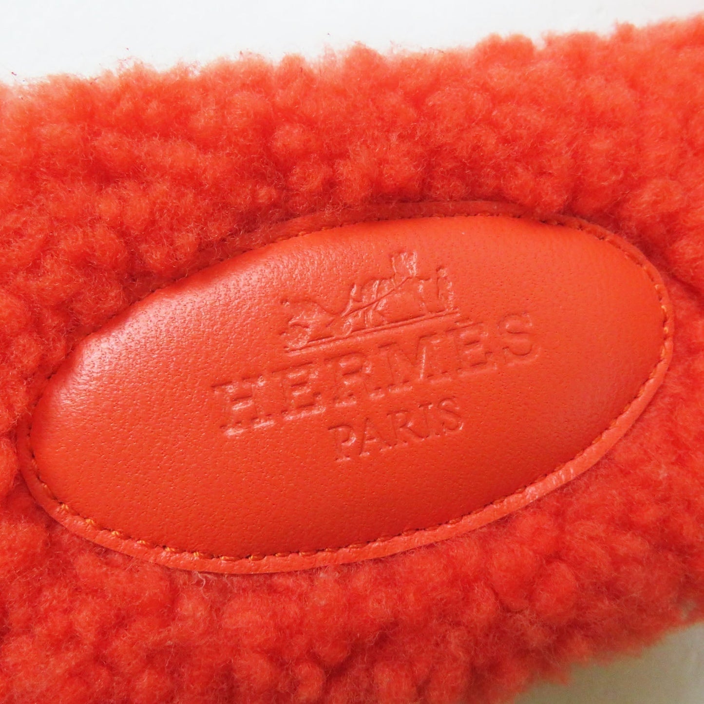 HERMES Sandals H212178Z Ramfer Orange Oran 36.5