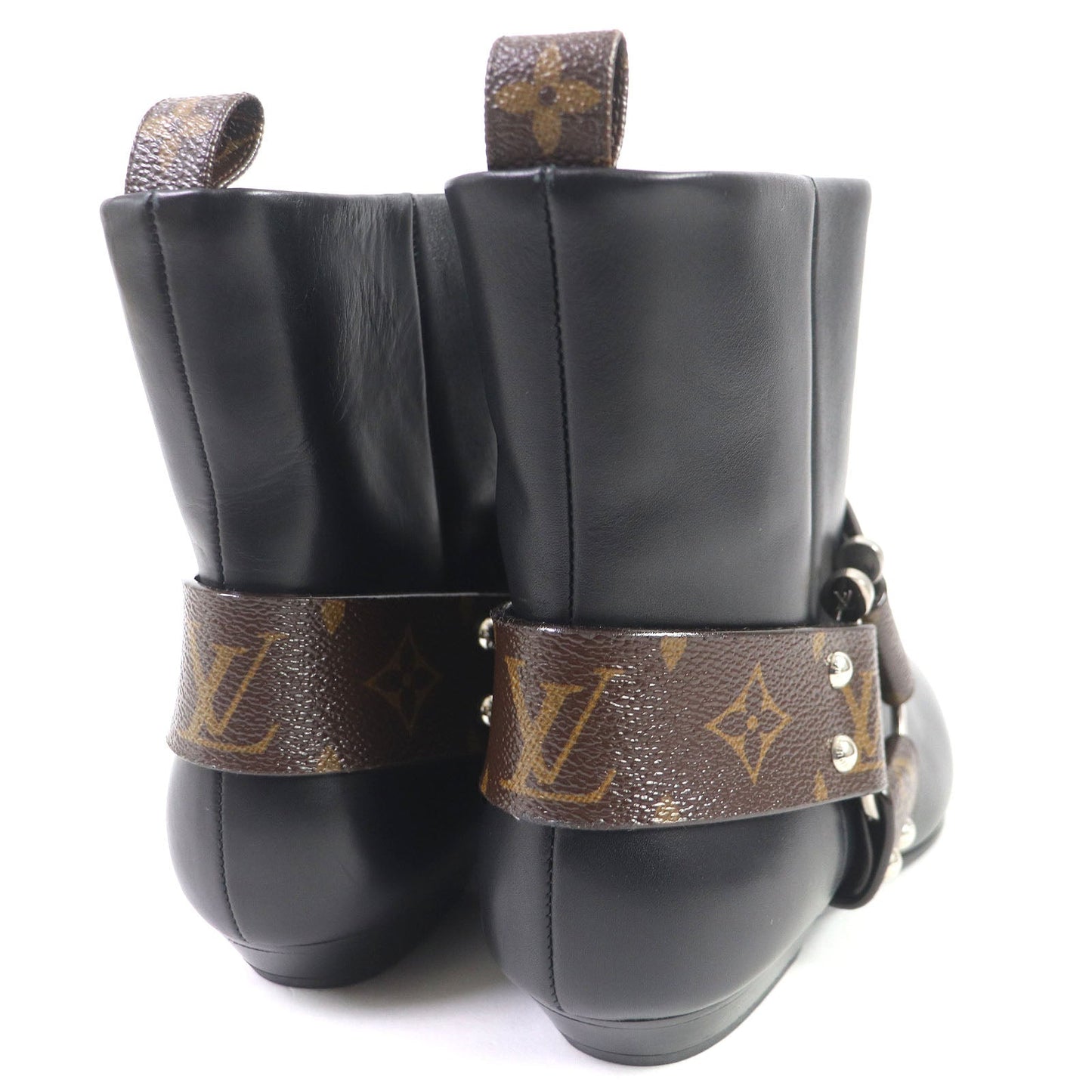 LOUIS VUITTON Ankle boots Main: Leather black Rhapsody line Women 36 Used