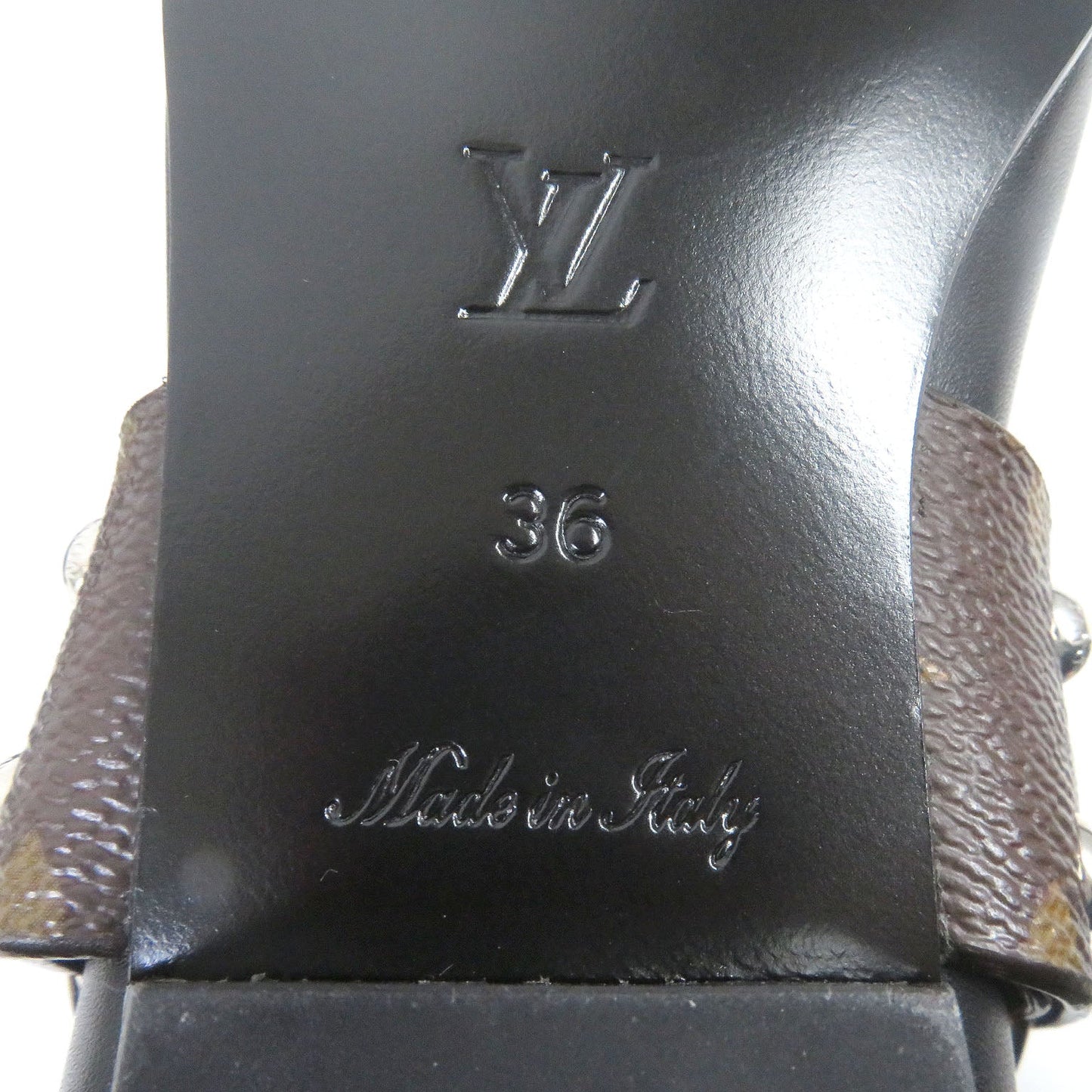 LOUIS VUITTON Ankle boots Main: Leather black Rhapsody line Women 36 Used
