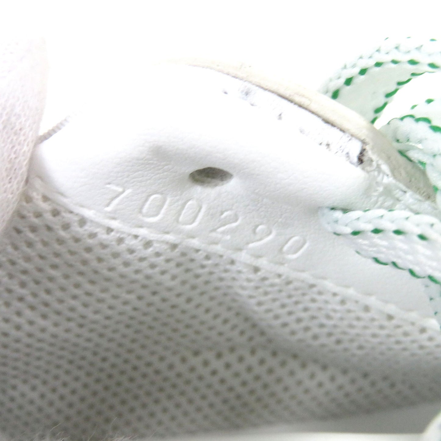 GUCCI Low cut sneakers 700290 PVC White green 35