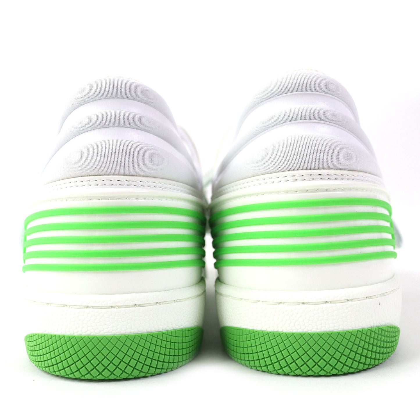 GUCCI Low cut sneakers 700290 PVC White green 35