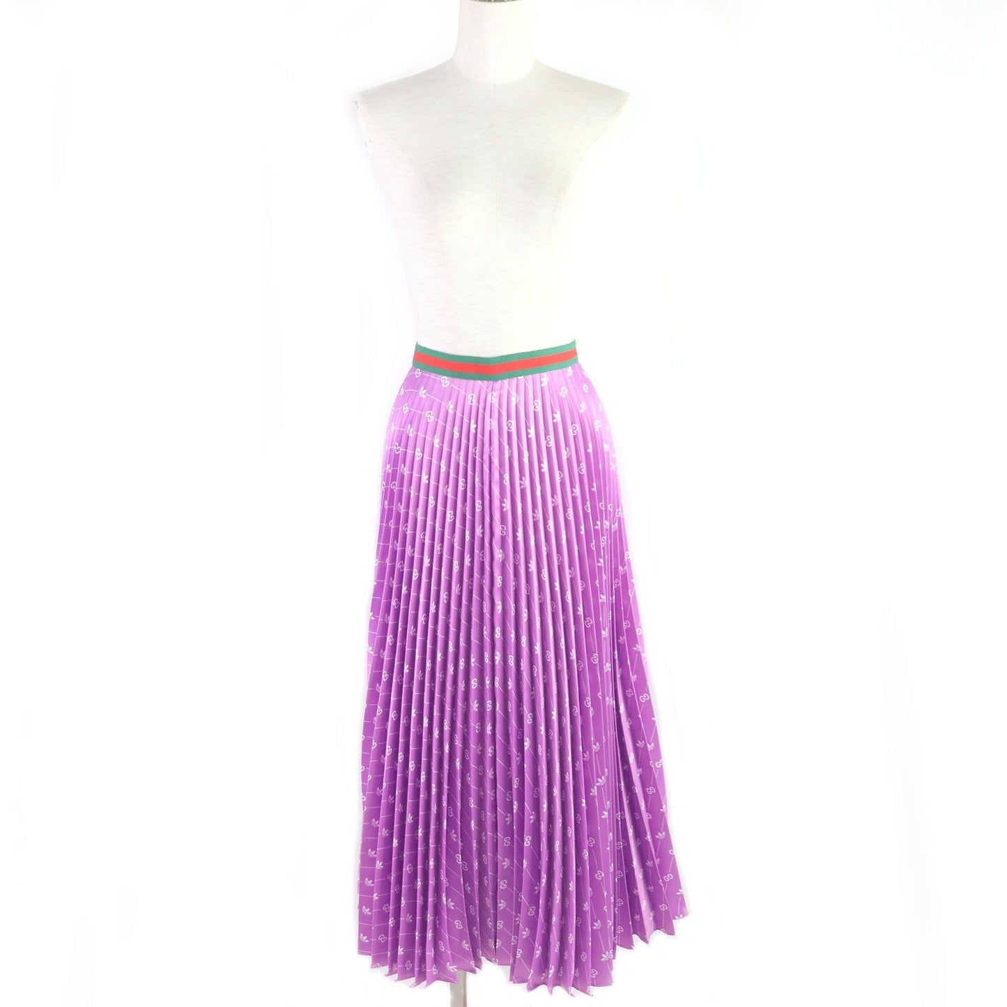 GUCCI Pleated skirt 696770 polyester purple 42